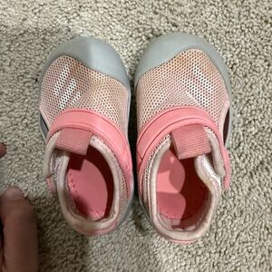 adidas Pink and Gray Baby Walker Shoes